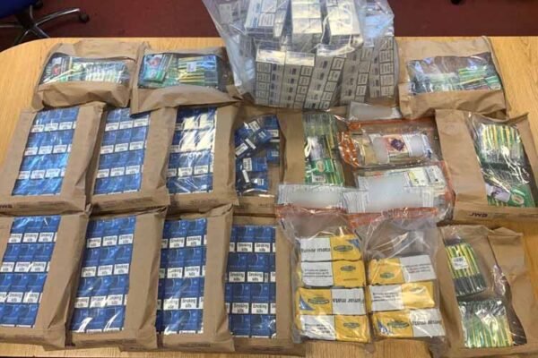 Two arrests as Gardaí seize cigs, tobacco and cash in Drogheda
