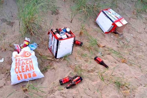 Help spread the word about the danger of broken glass on the beach