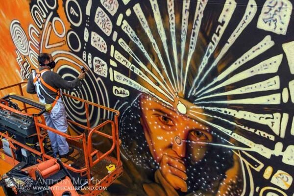 Salmon of Knowledge mural gets DRAWDA’s Art Trail off to a great start