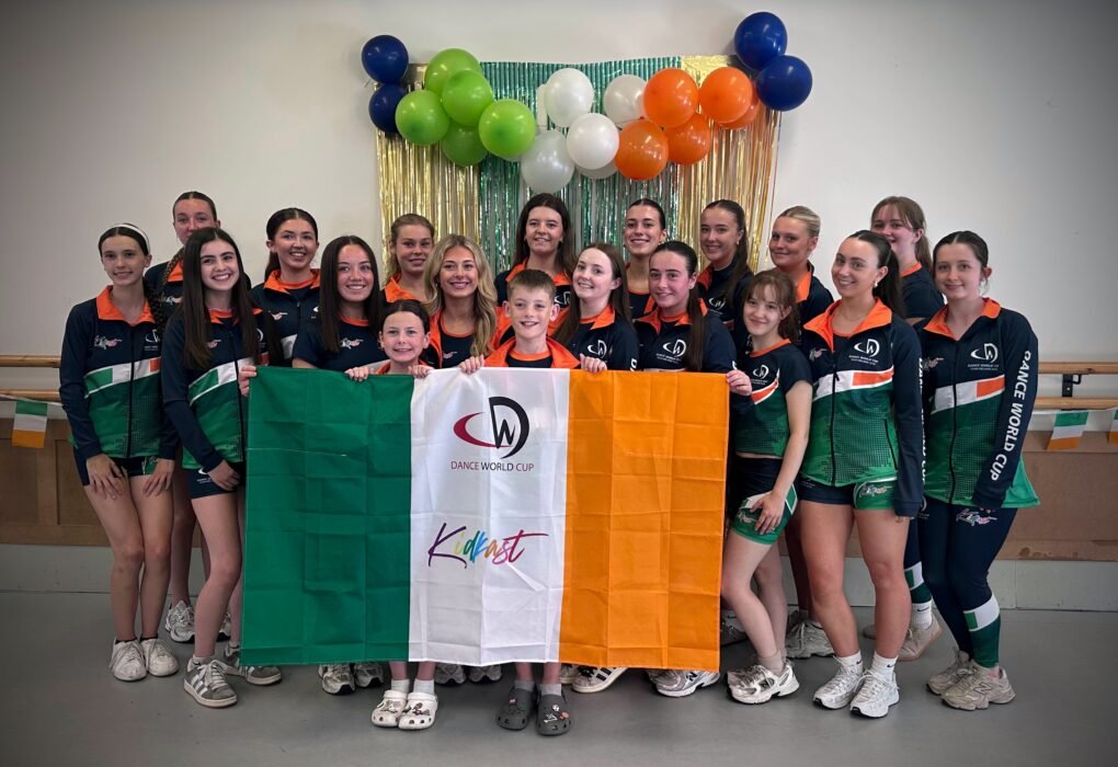 Kidkast dancers representing Drogheda at the Dance World Cup Finals