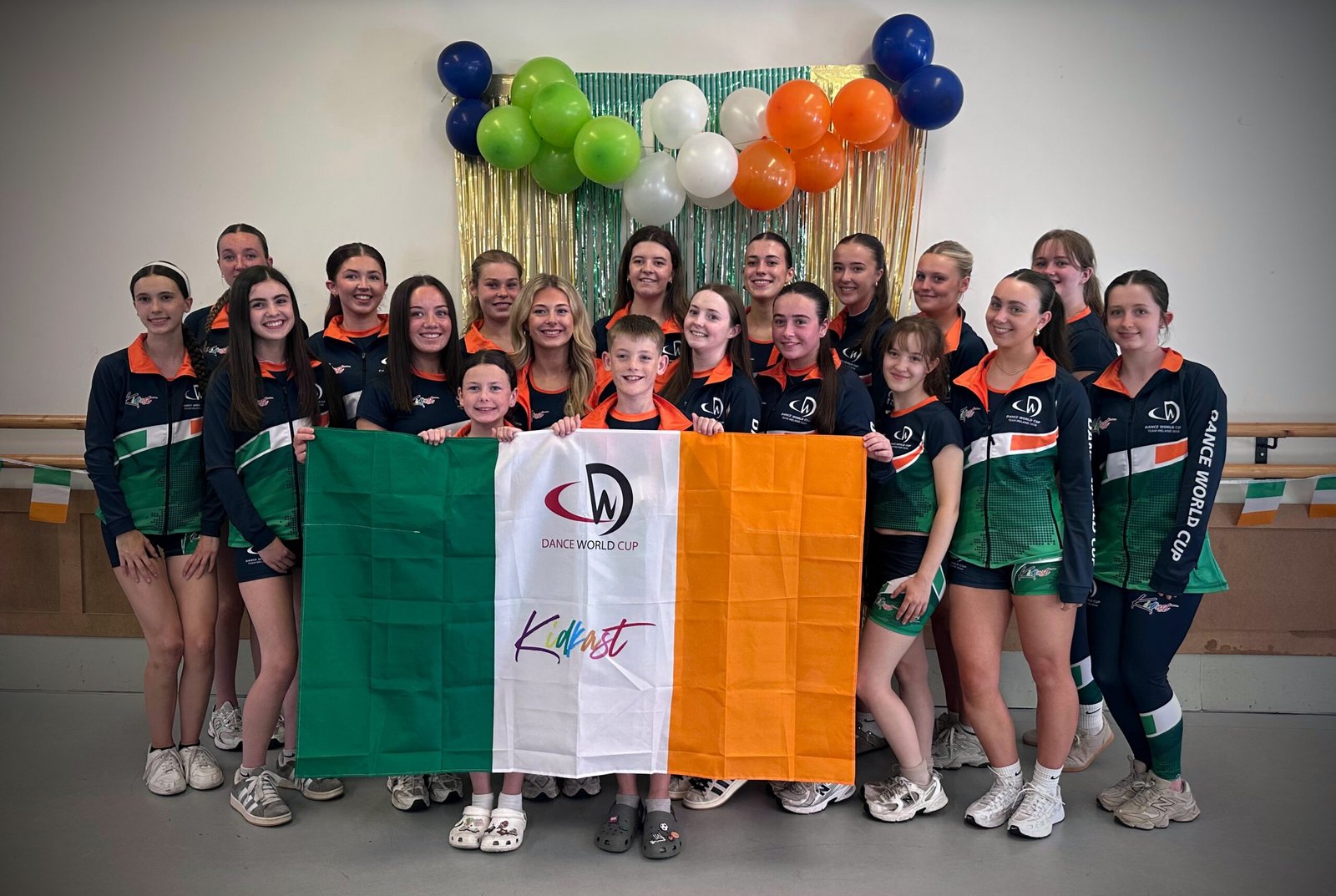 Kidkast dancers representing Drogheda at the Dance World Cup Finals