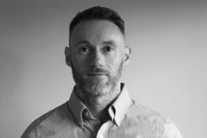 Colin Thornton pictured in a black and white portrait