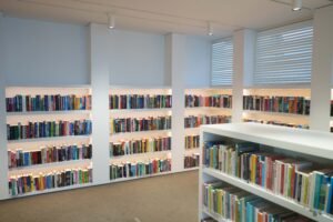 Bookshelves inside a Meath library ahead of National Public Libraries Open Day