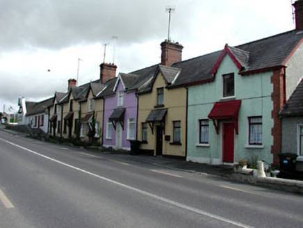 Traditional cottages along the main road in Julianstown village, Co Meath