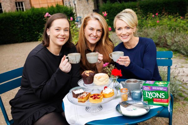 Three women sharing tea as part of Pieta’s Tea & Talk campaign with Lyons Tea