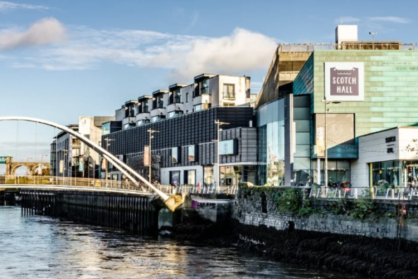 Scotch Hall Shopping Centre beside the River Boyne in Drogheda