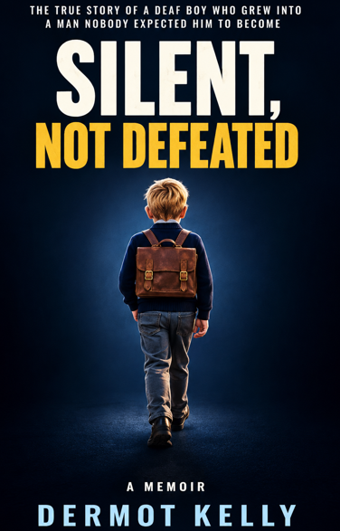 Cover of Dermot Kelly’s memoir Silent, Not Defeated