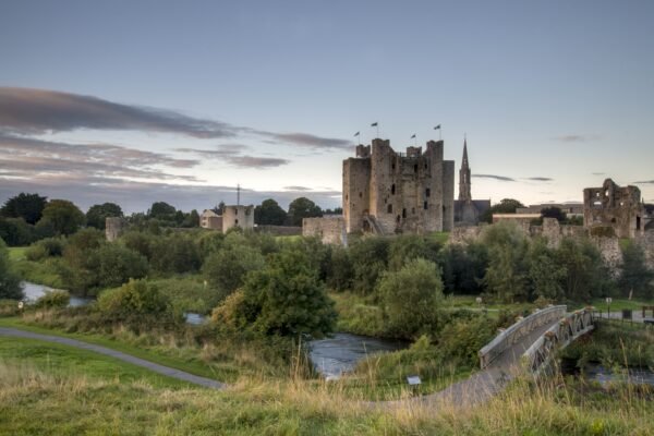 Trim Castle overlooking the River Boyne in Co Meath