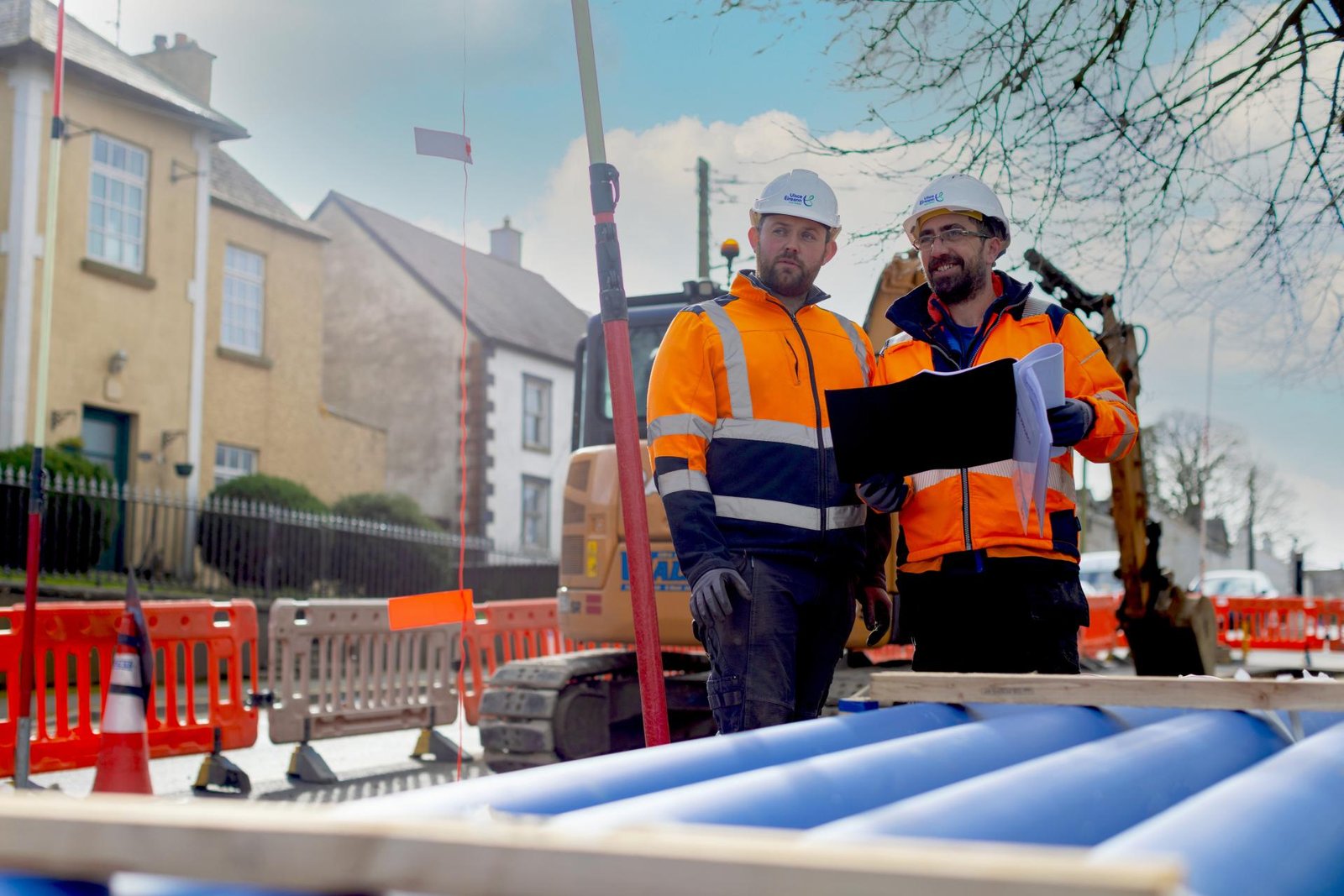 Uisce Éireann workers carrying out water infrastructure works