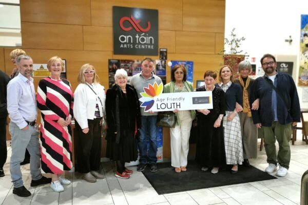 Participants and organisers from the Age Friendly Louth project pictured at An Táin Arts Centre in Dundalk