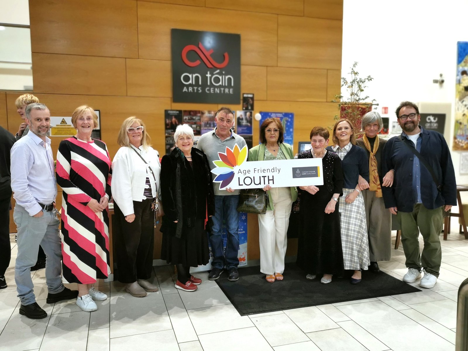 Participants and organisers from the Age Friendly Louth project pictured at An Táin Arts Centre in Dundalk