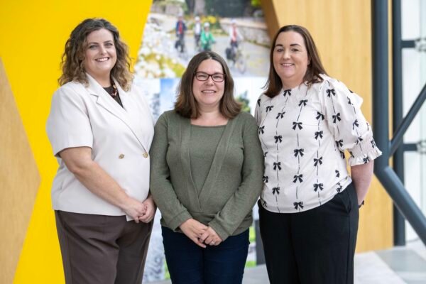 Three women pictured for the Local Lens podcast episode on domestic abuse and community safety in Meath