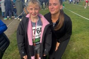 Chloe Cooney and Una McEntee of Ace AC pictured at the Louth Cross Country Championships