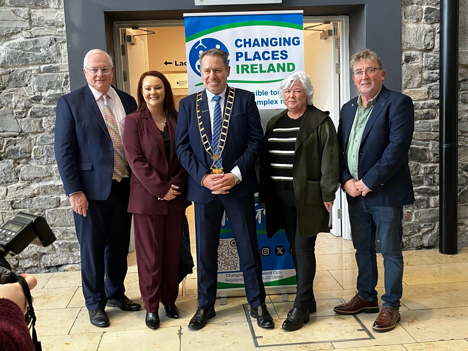 David Conway, Nichola Kelly, Mayor of Drogheda Cllr Declan Power, Annette Monaghan and Cllr Paddy McQuillan at the Changing