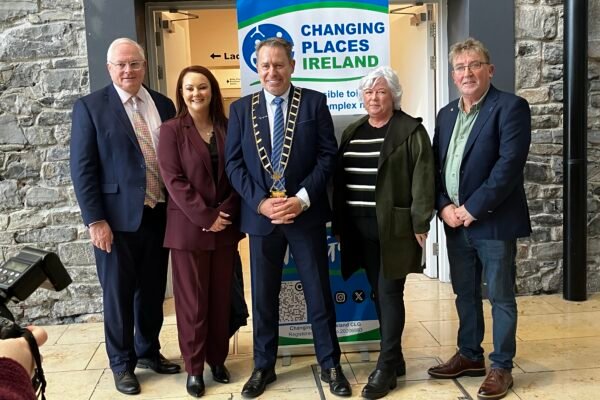 David Conway, Nichola Kelly, Mayor of Drogheda Cllr Declan Power, Annette Monaghan and Cllr Paddy McQuillan at the Changing Places facility in Scotch Hall