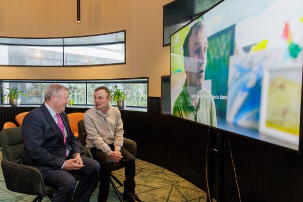 Niall Connor pictured with representatives from the Road Safety Authority and Rehab Group at the launch of the RSA video and accessible transport report