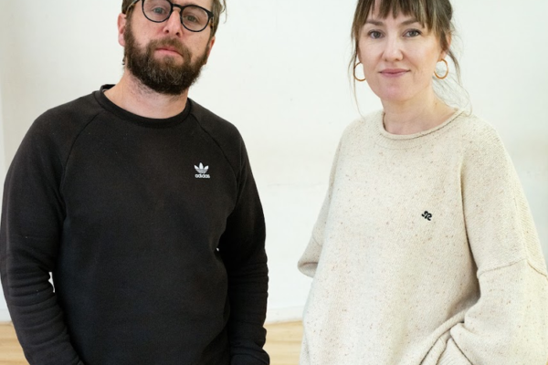 Picture: Clare Monnelly, one of the writers of Good Girls, with director Aaron Monaghan.