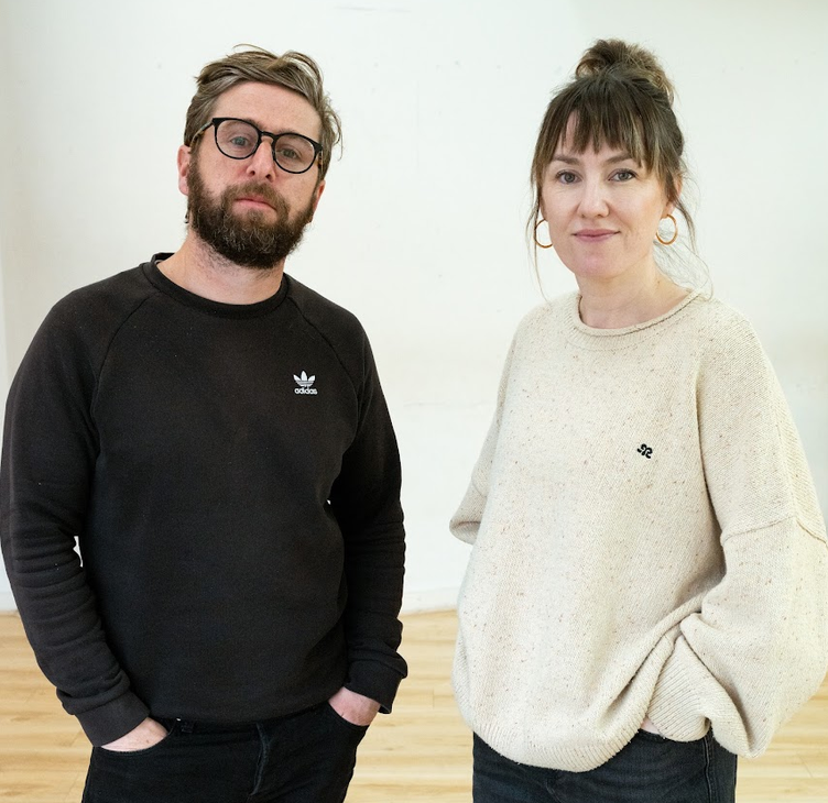 Picture: Clare Monnelly, one of the writers of Good Girls, with director Aaron Monaghan.